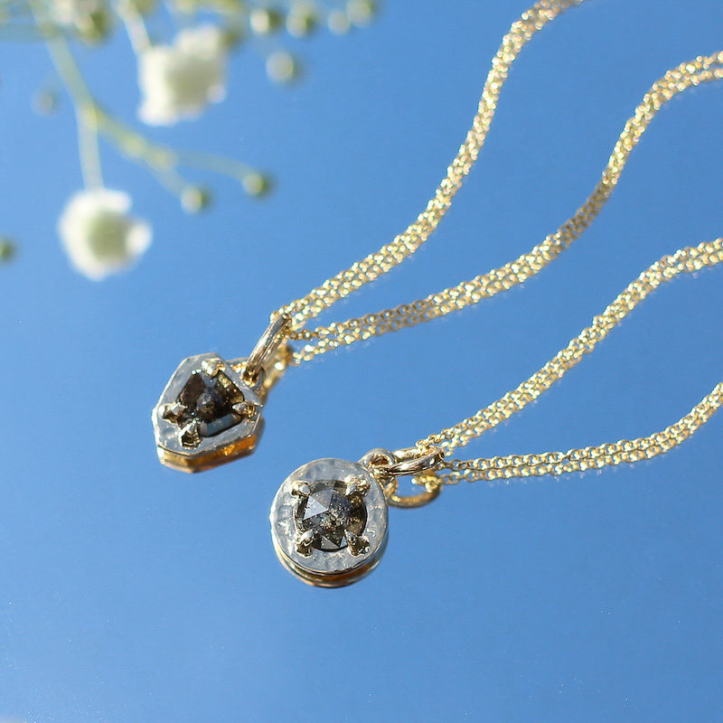 diamond necklaces in yellow gold