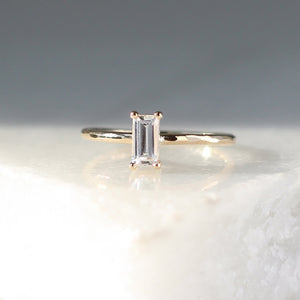 0.44ct White Sapphire Ring Stacker