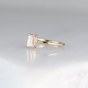 0.44ct White Sapphire Ring Stacker