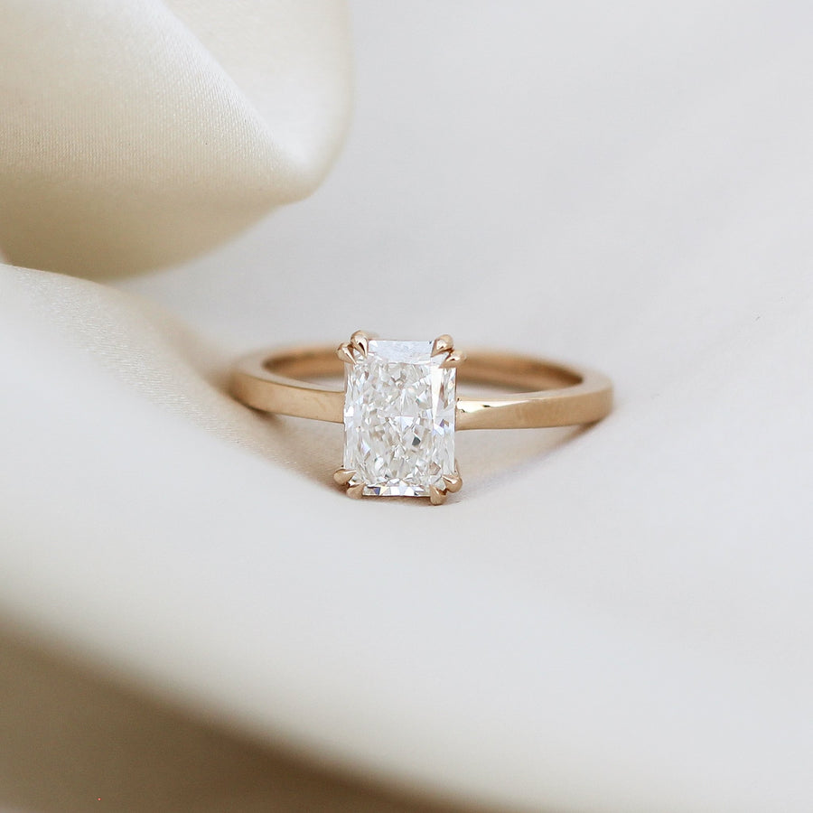 Radiant Cut Lab Diamond Ring