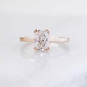 Radiant Cut Lab Diamond Ring front view