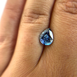 1.74ct Pear Brilliant Blue Sapphire