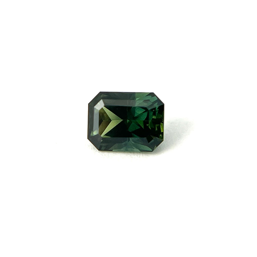 1.72ct Radiant Cut Green Sapphire