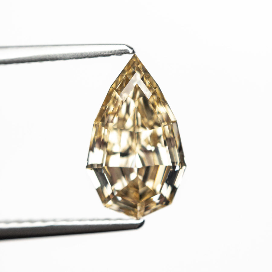 2.00ct 11.41x6.93x3.79mm GIA VS2 Fancy Yellow-Brown Geo Pear Step Cut 🇿🇦 26094-01