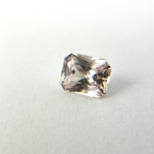 1.72ct Radiant Cut Light Peach Sapphire