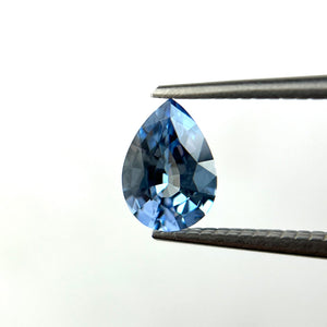 0.92ct Pear Brilliant Blue Sapphire