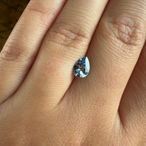 0.92ct Pear Brilliant Blue Sapphire