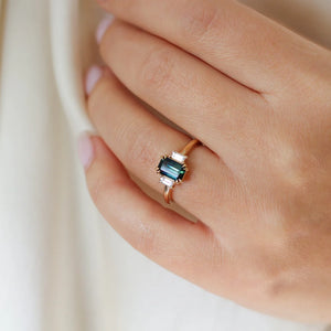 Emerald Cut Sapphire Ring