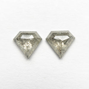 1.16cttw 2pc 5.72x6.09x2.32mm 5.78x6.21x2.42mm Shield Rosecut Matching Pair 20951-32